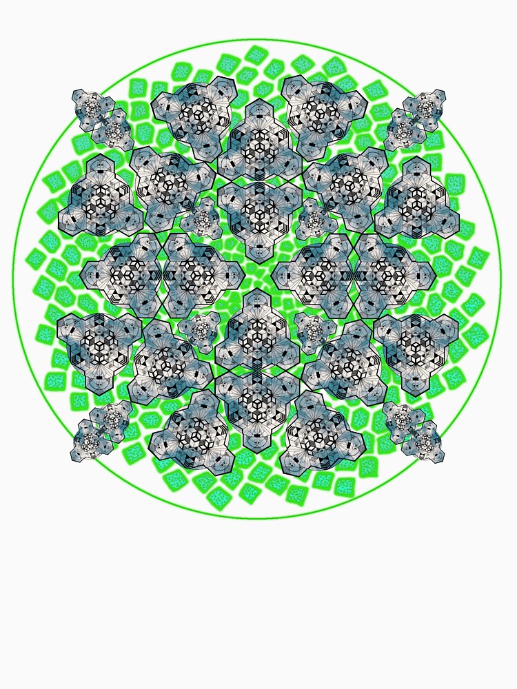 Cloudy Cube Mandala Cacophony & CircleVisions (G) by createVisions