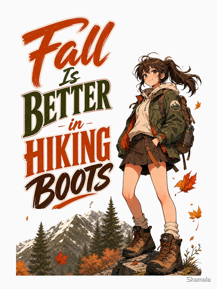 Fall Is Better in Hiking Boots | Funny Autumn Hiking Shirt for Women | Hiker Gift by PrintSparkDesigns