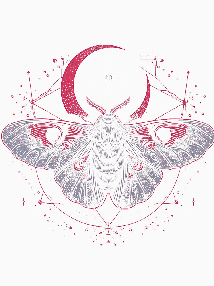Celestial Moon Moth Gothic Occult by gincasfikret4