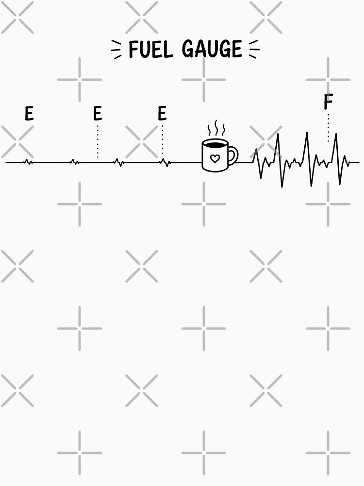 ❤️ HEARTBEAT COLLECITON ❤️ - COFFEE ☕ - Fuel Gauge by WheelieGdArt