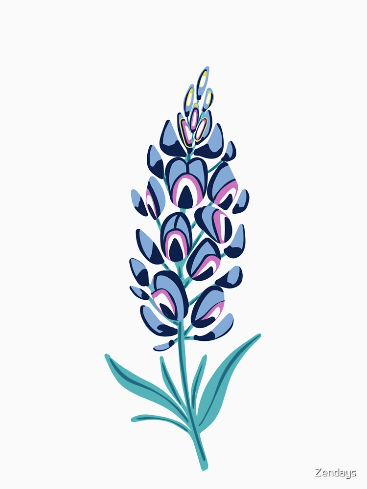 Texas bluebonnet wildflower by Zendays