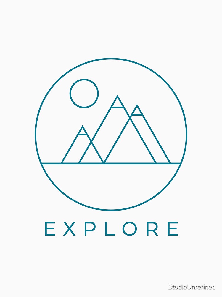 Minimalist Explore Mountain Design by StudioUnrefined