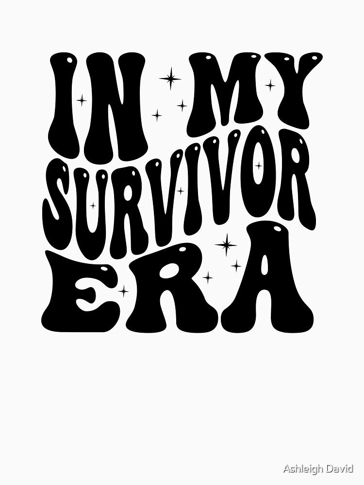 Bold “In My Survivor Era” Motivational Graphic by Ashleigh David