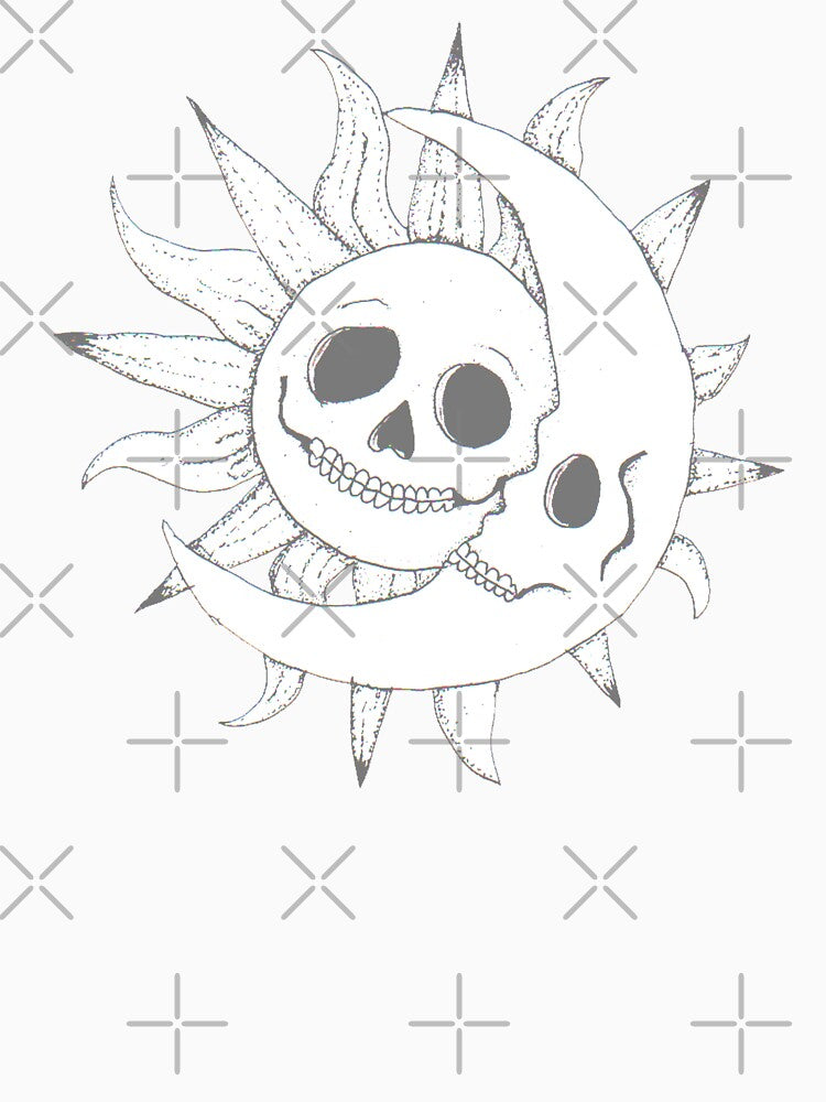skull sun and moon by Littlehorrors