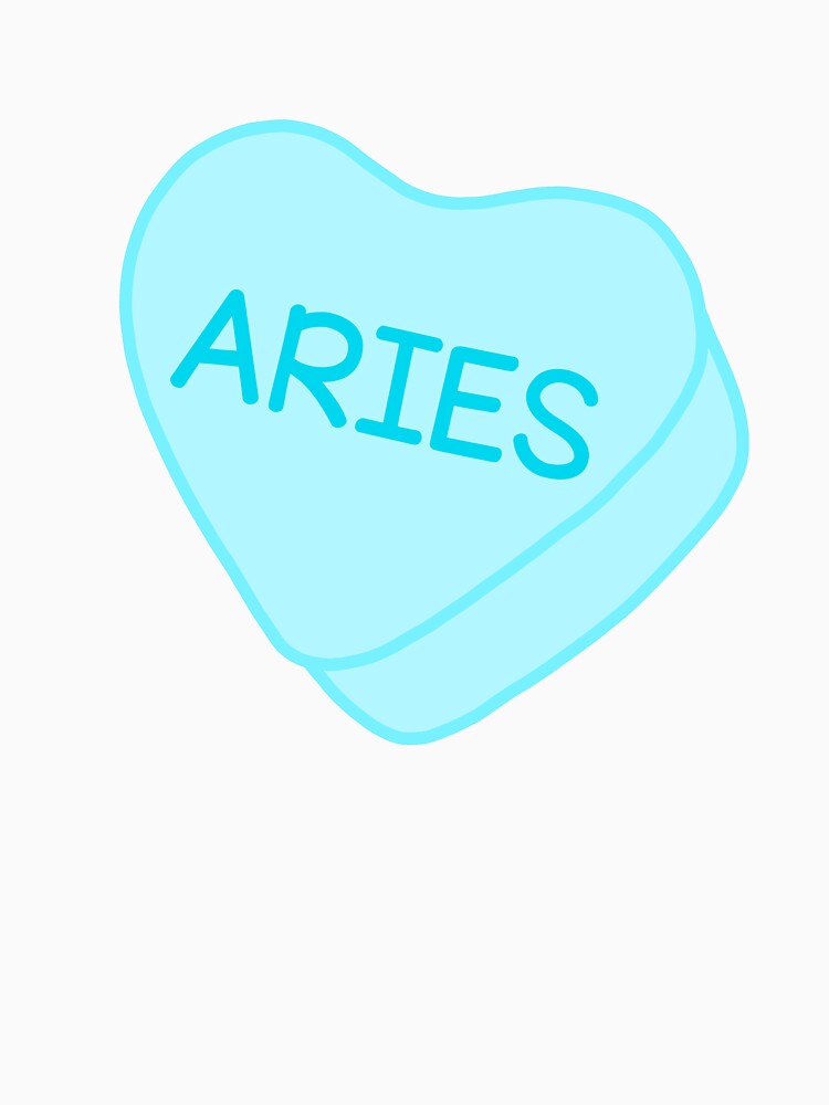 Aries Blue Candy Heart Sweet Heart Cute by SlimyFish