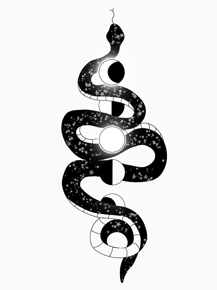 Moon phases + snake by Lextraordinary  Designs