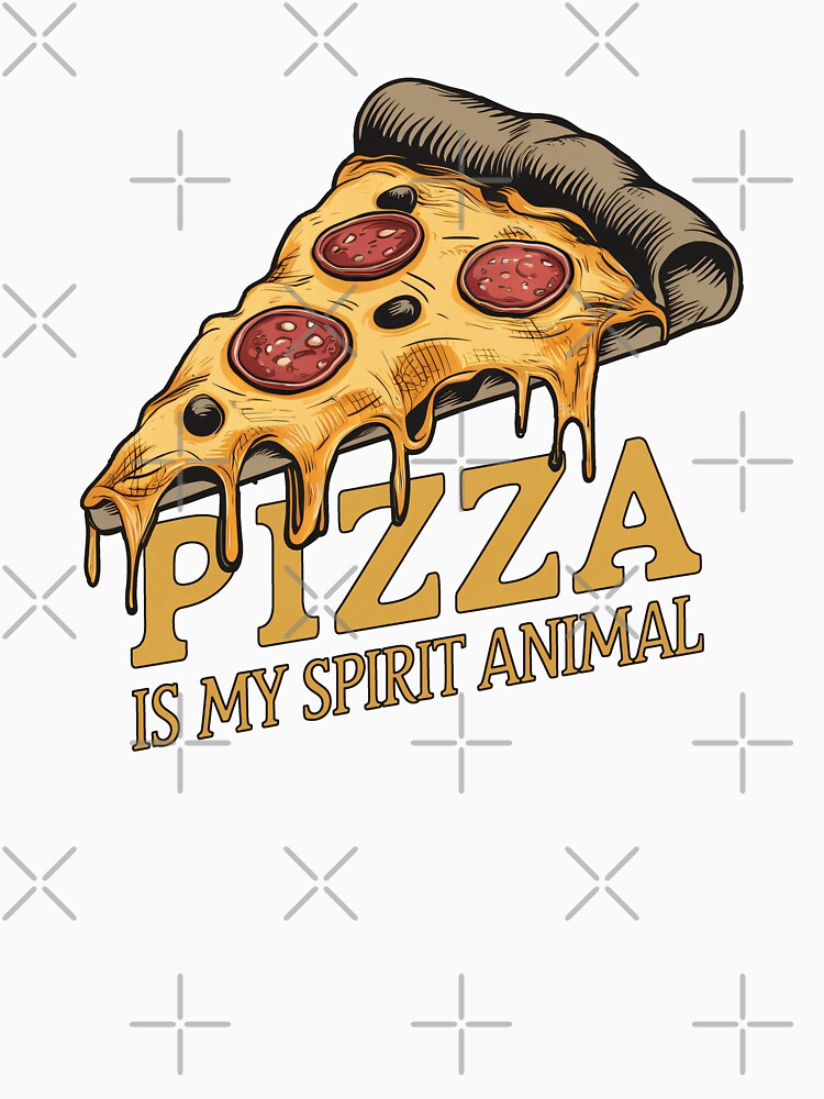 Pizza Is My Spirit Animal - Funny Food Lover Design by CALIMASHIRTS
