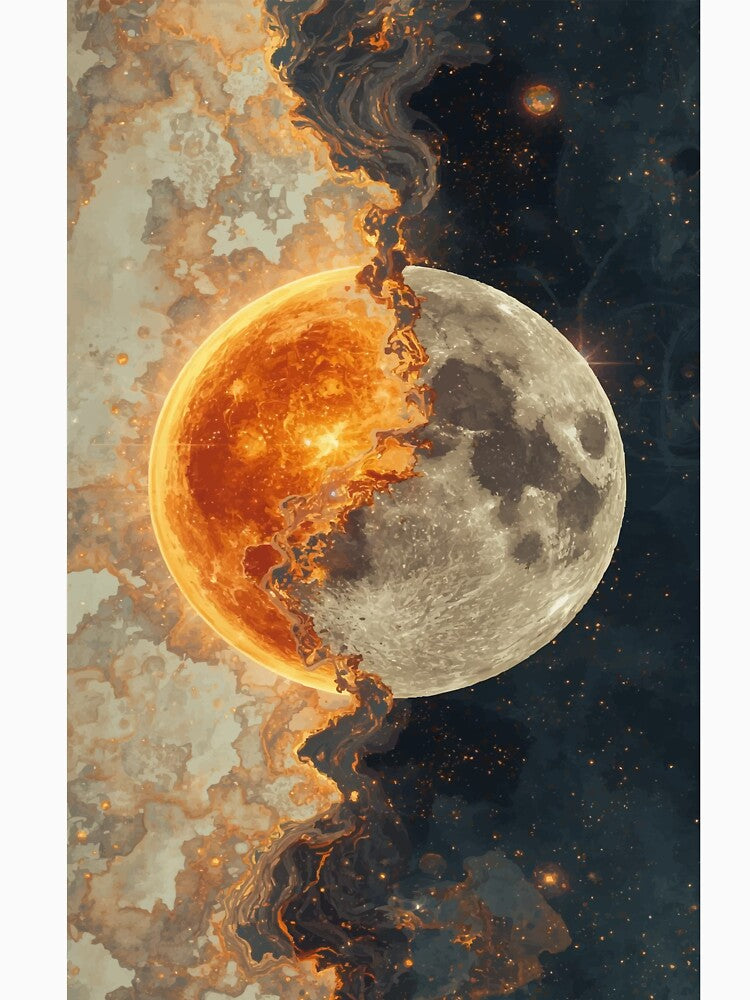 Where the Sun Burns Into the Moon by AbstractAnom