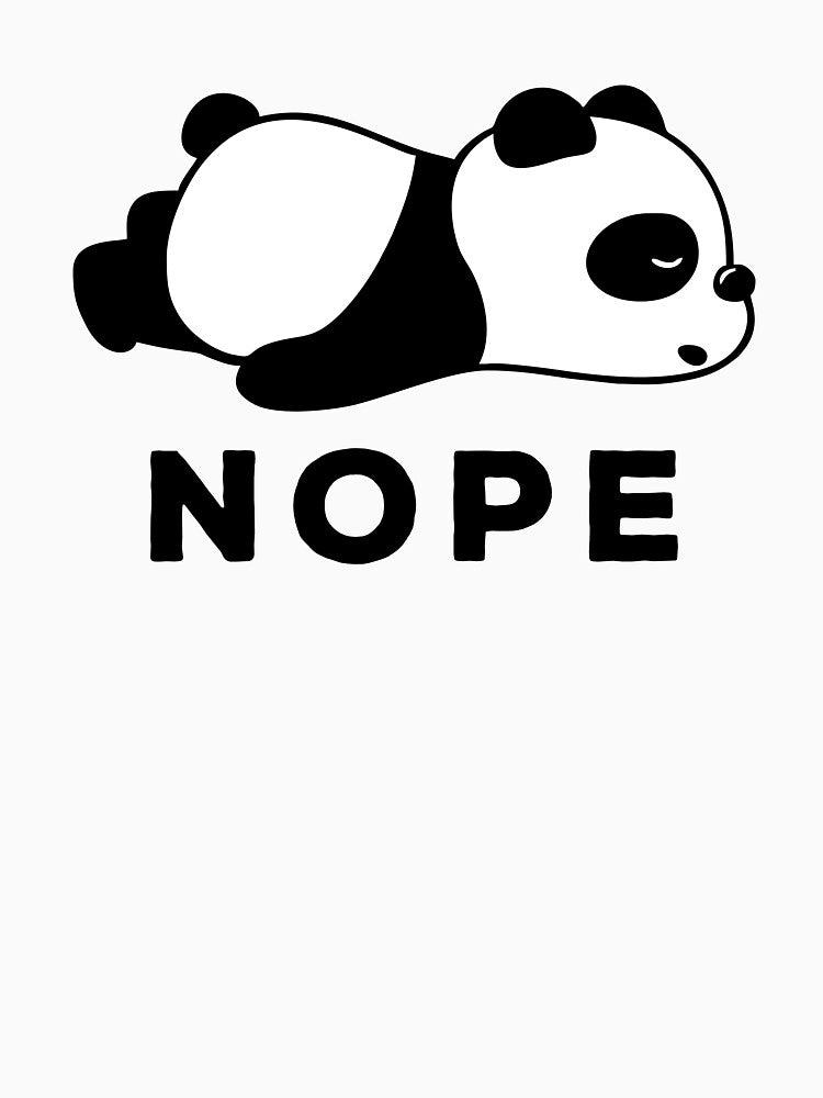 Nope, Not Today - Lazy Bear Panda by kalyaidriza