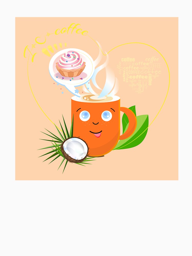 cup of coffee with muffin by amatiana