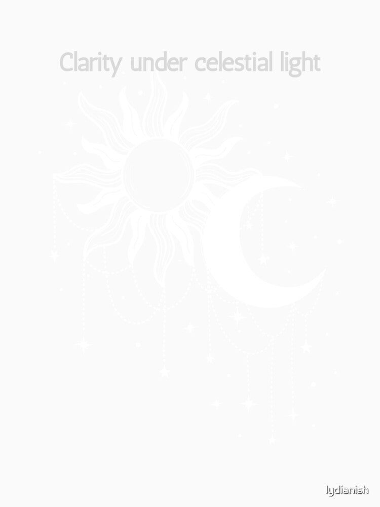Clarity Under Celestial Light – Sun and Moon Cosmic Art by JM Language Service