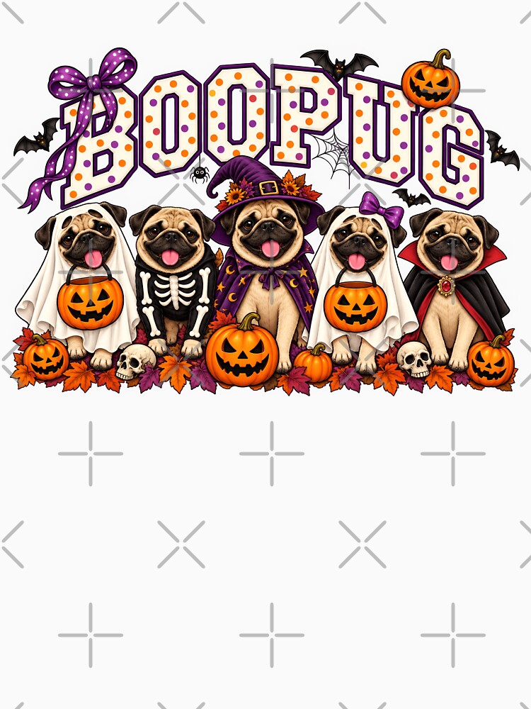 Halloween Boo Pug Dog Spooky Season by LASTIQUE-dd