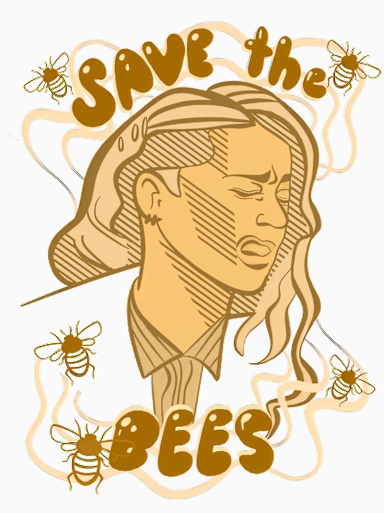 Save The Bees Sad Woman Illustration For Environmental Activists, Gift For Nature Lovers And Eco-Conscious Friends by JaneProsac