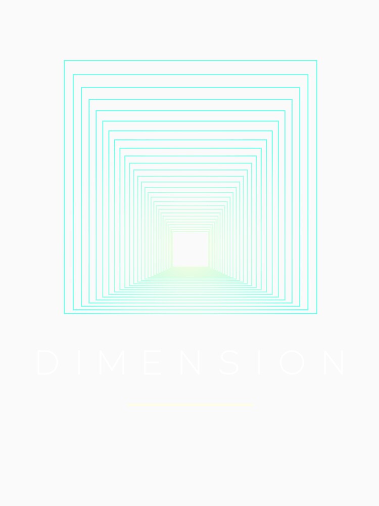 Nature Dimension Illusion Square Mathematics & Physics Geometric Projection & Fractal Artwork by MakiMak