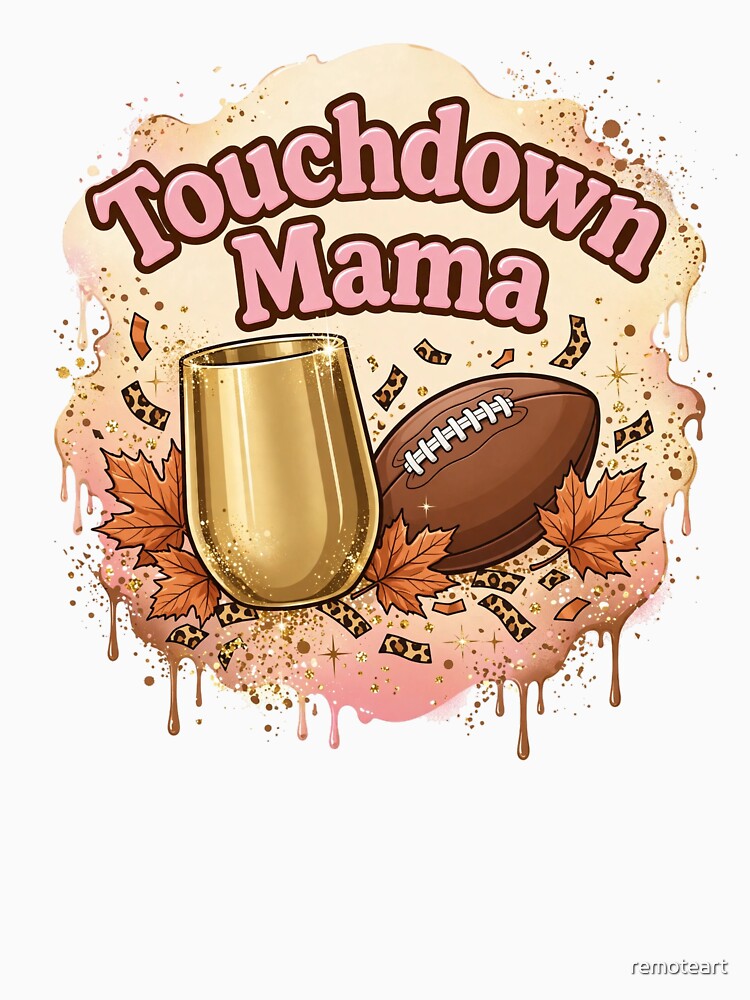 Touchdown Mama 2027 Shirt | Leopard Football Mom Game Day Tee by remoteart