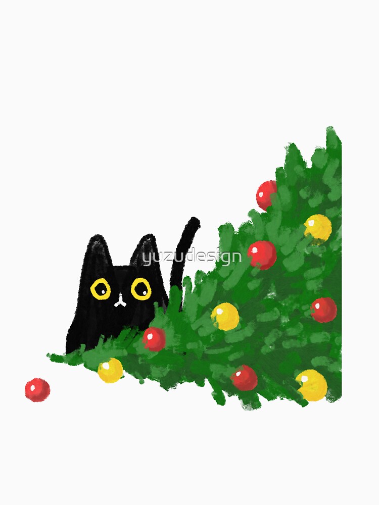 Christmas Tree cat by yuzudesign