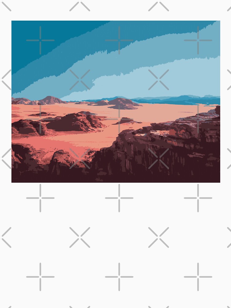 Minimalist Mars Desert Landscape by olivergraham