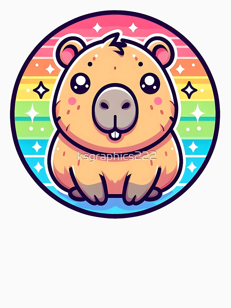 Capybara Art #48 | Capybara Lovers by ksgraphics222