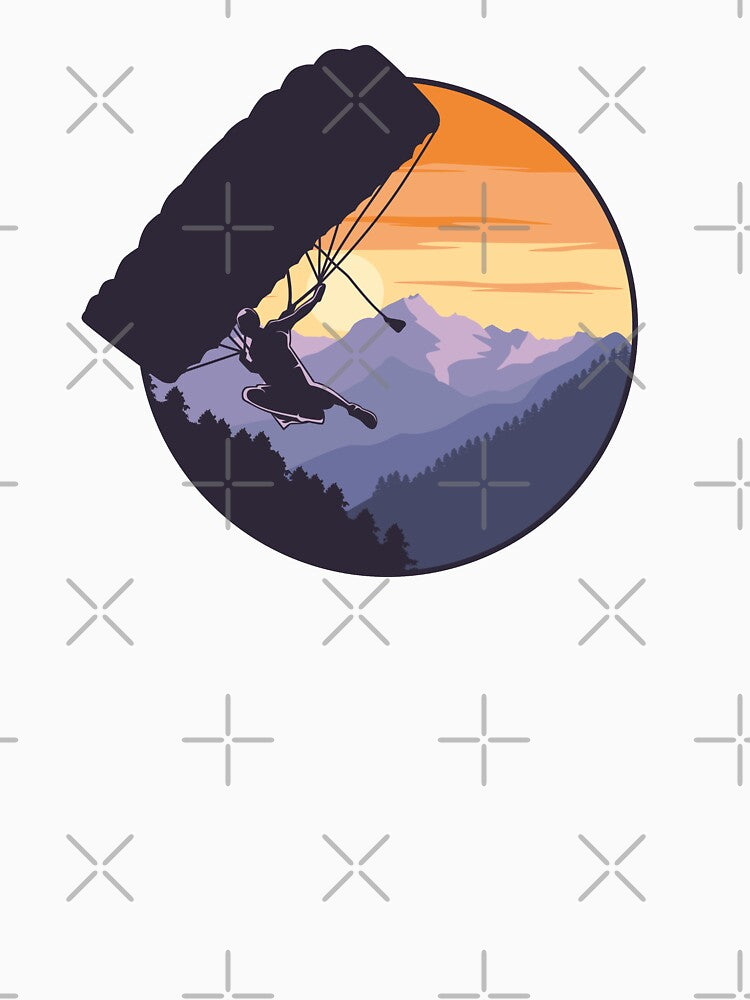 Skydiving Parachute With Mountain Background by OnlyPrint20