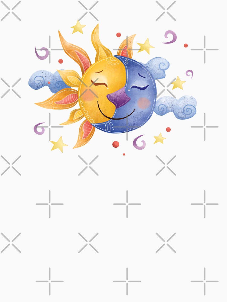Sun and Moon Pattern by StrayLeaves