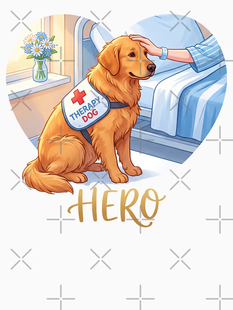 Golden Therapy Dog Hero by zoughlal
