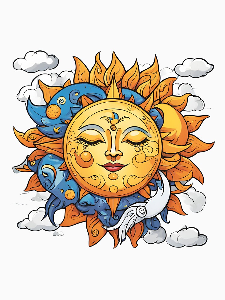 Celestial Harmony: Sun and Moon by muitee