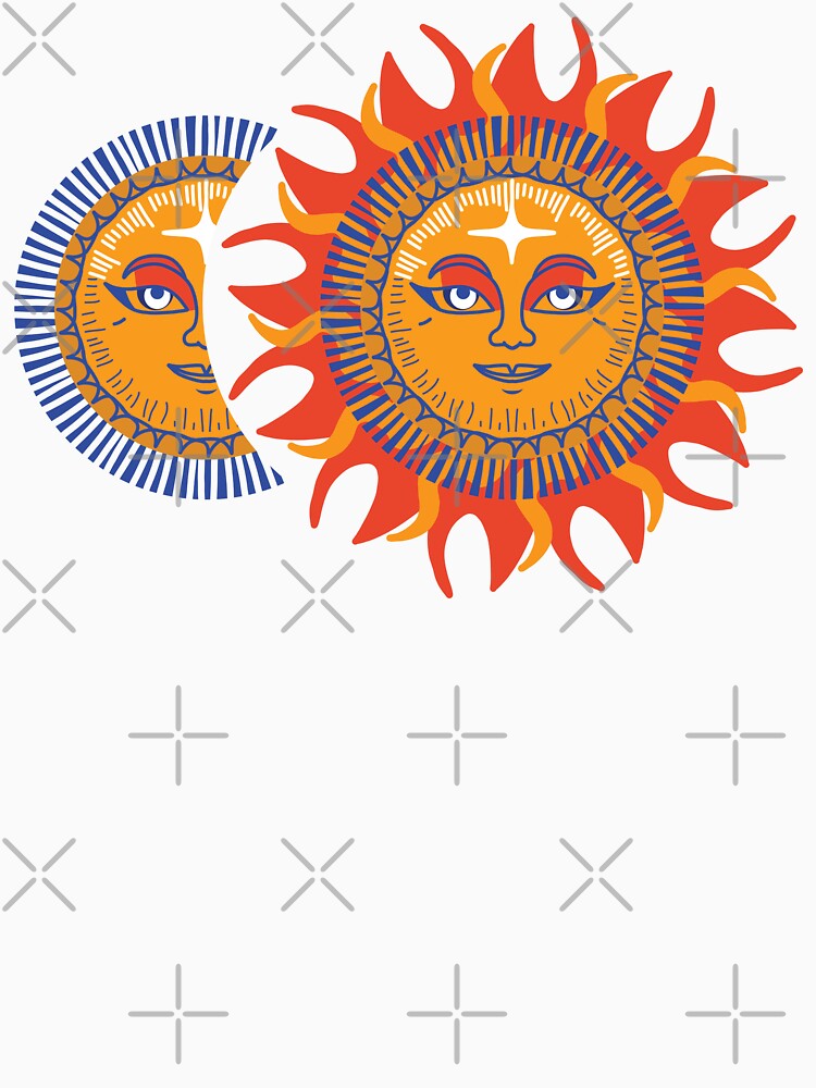 Moon and sun together pattern by HarridanCreates
