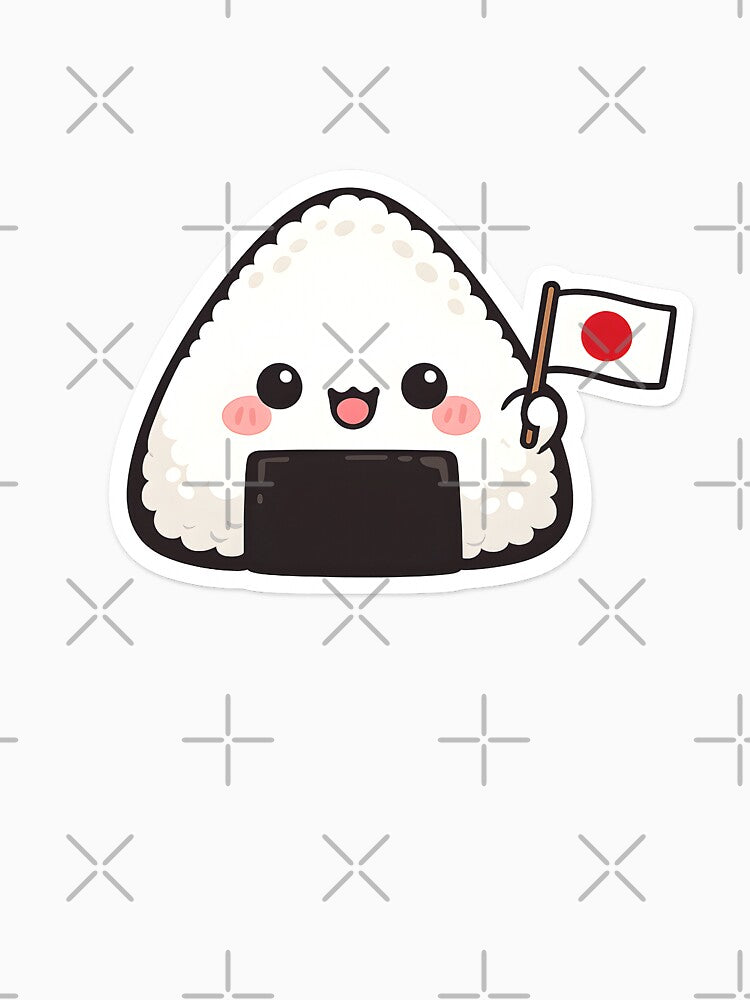 Kawaii Onigiri Rice Ball – Cute Japanese Snack Design by DesignEG