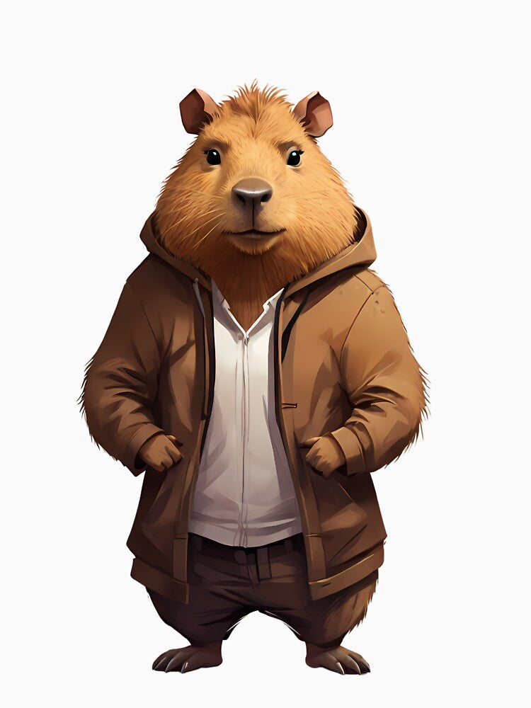 Stylish capybara: street fashion by argenta75