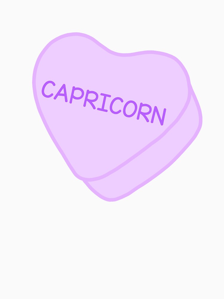 Capricorn Purple Candy Heart Sweet Heart Cute by SlimyFish