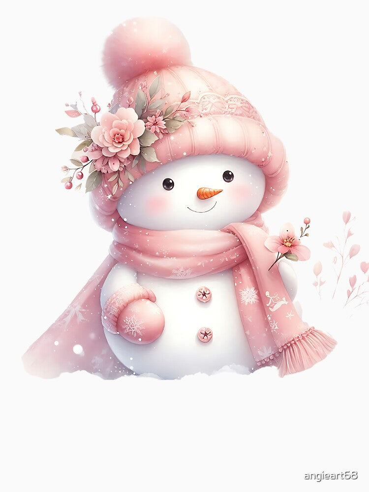 Charming Snowman A0516: Elegant Winter Decoration for Homes & Gifts – Cute, Stylish, and Perfect for Christmas & Winter Festivities by angieart68
