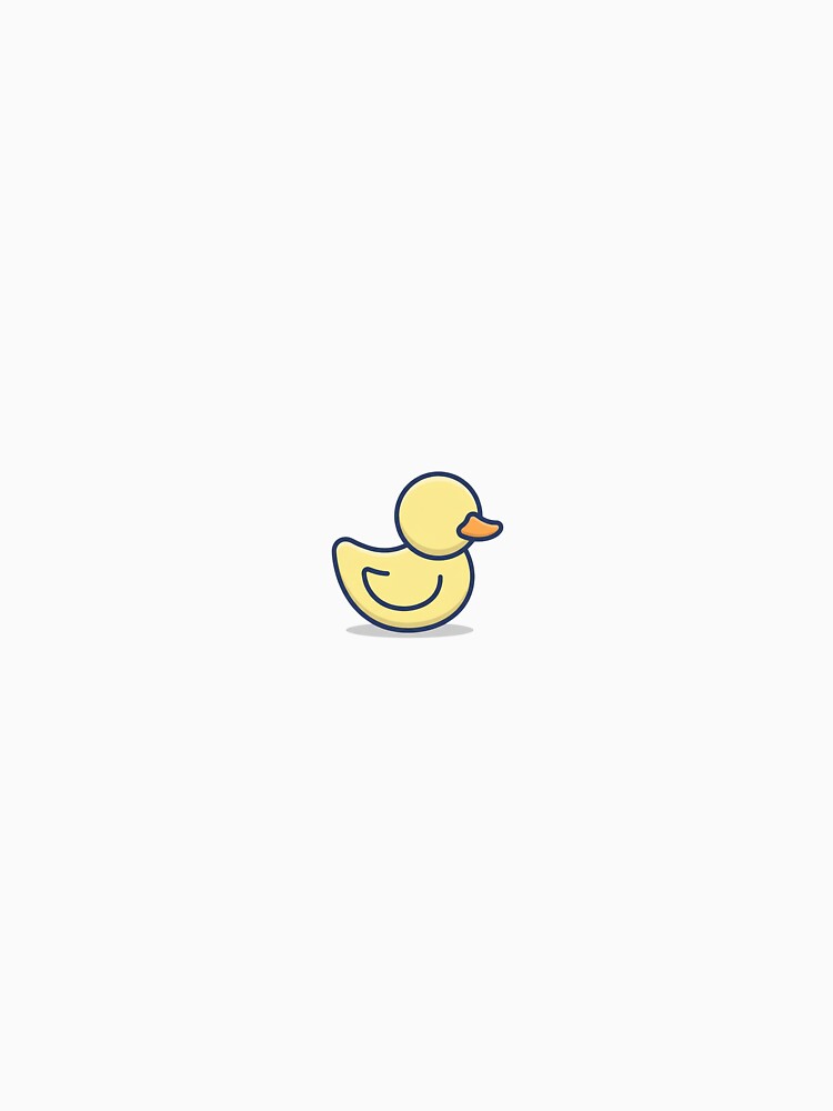 Cute Yellow Rubber Duck Minimalist Design by DuckShip
