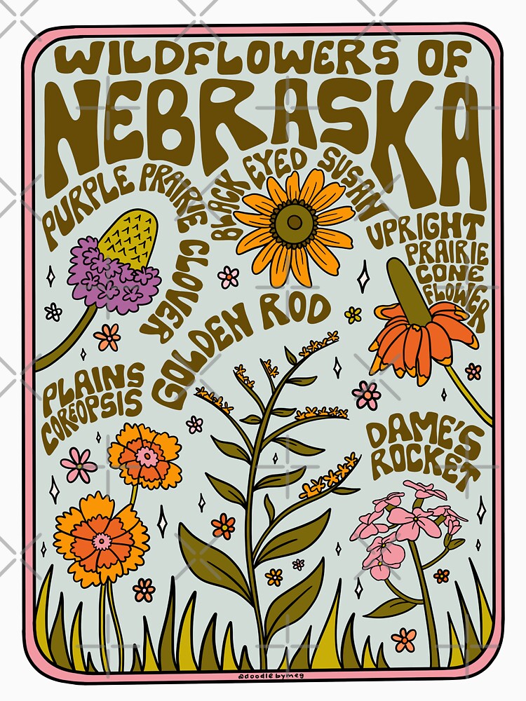 Nebraska Wildflowers by doodlebymeg
