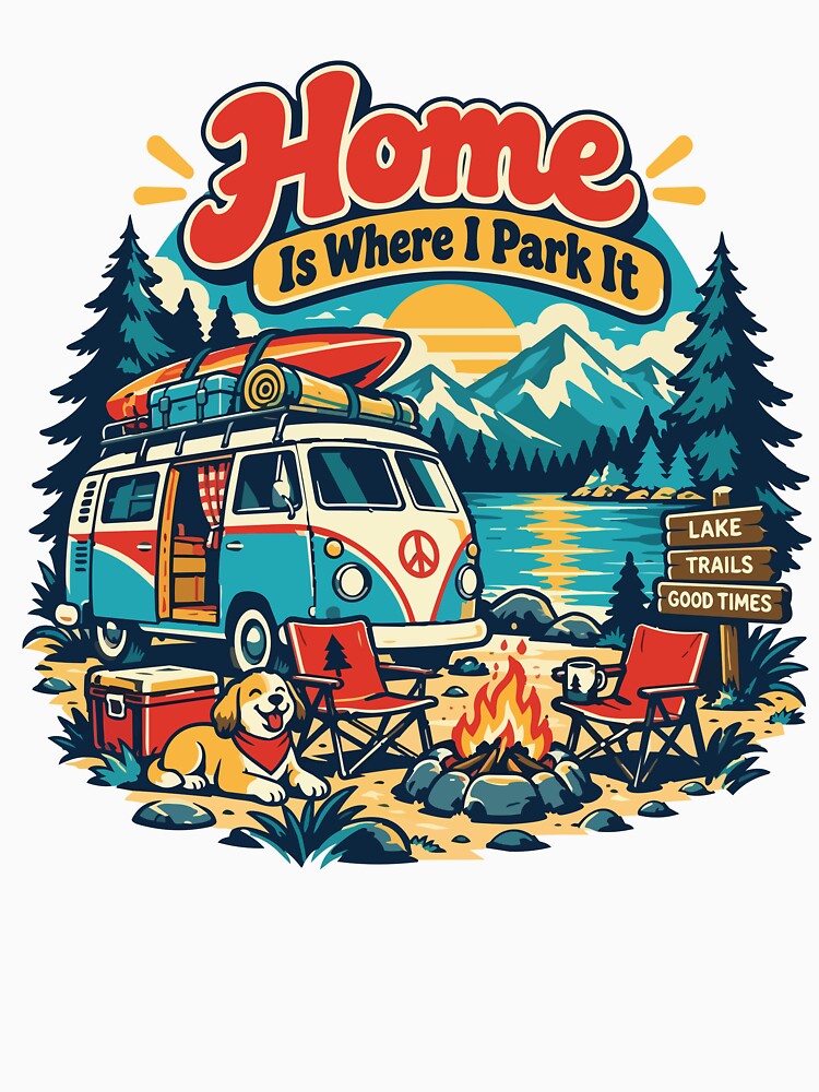 Home Is Where I Park It Camper Van by Summit Folk Studio