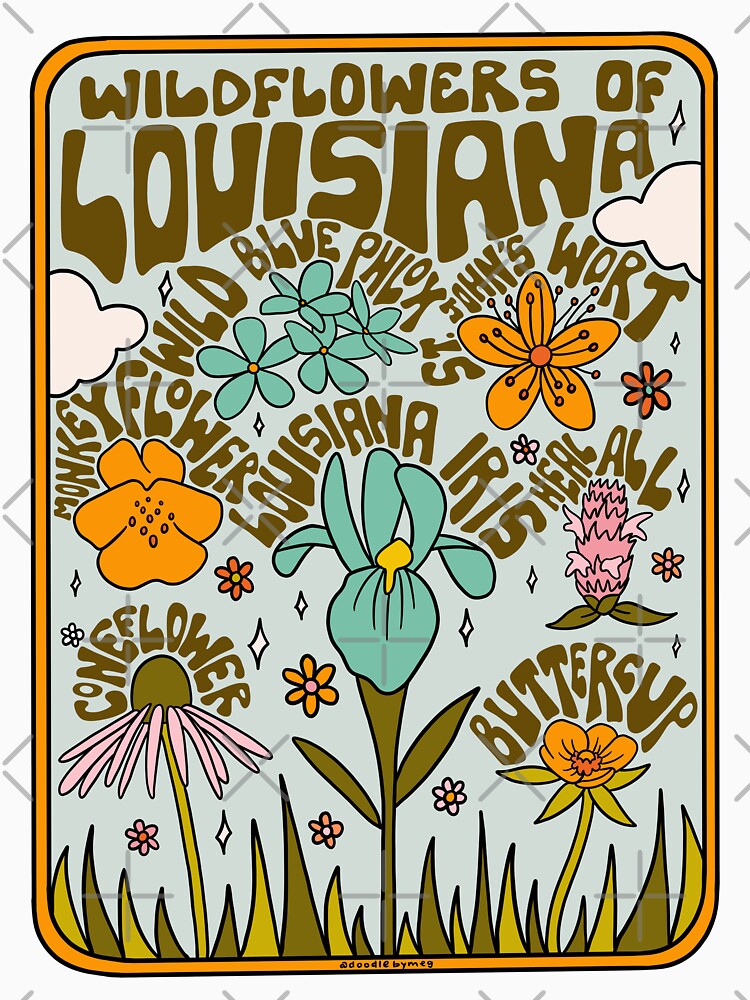 Louisiana Wildflowers by doodlebymeg