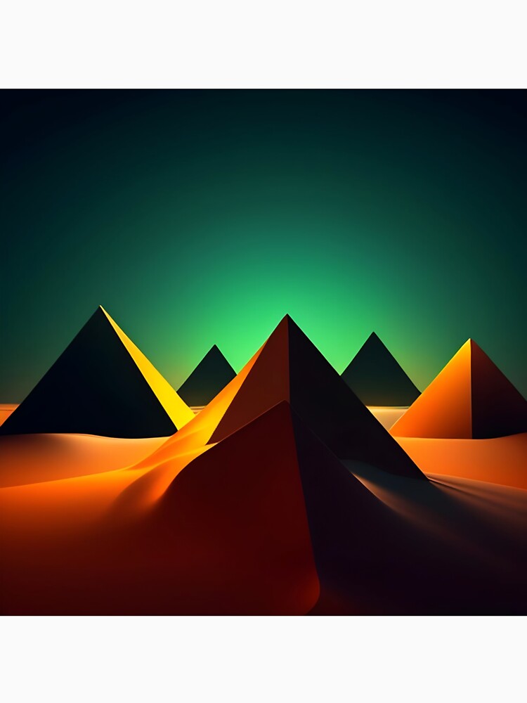 Dark minimalist moutain geometry - 3 by SpecialForceART