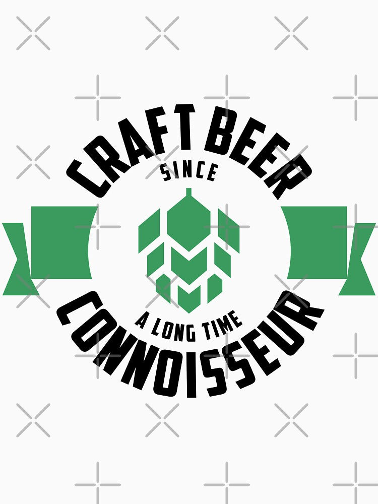 Craft Beer Connoisseur with green modern hops by Byfab