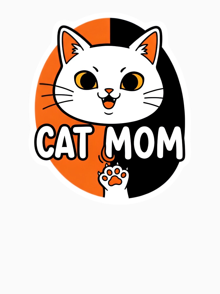 Cute Cat Mom Halloween Style Design by Bright Vibe Designs