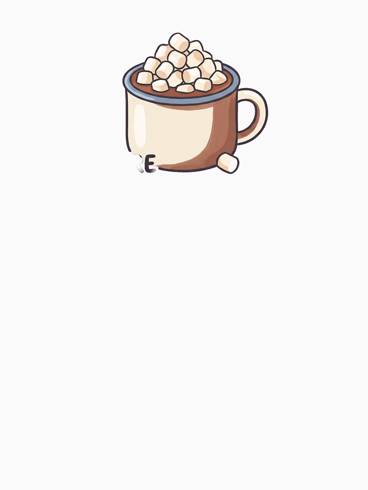 Hot Chocolate Marshmallow Cozy Illustration Sticker Design by Ninjacatoff