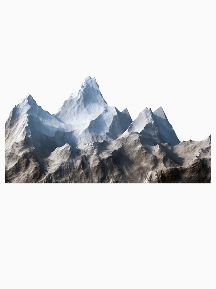 Minimalist Mountain Peak - Aesthetic Adventure Line Art by DraftDose
