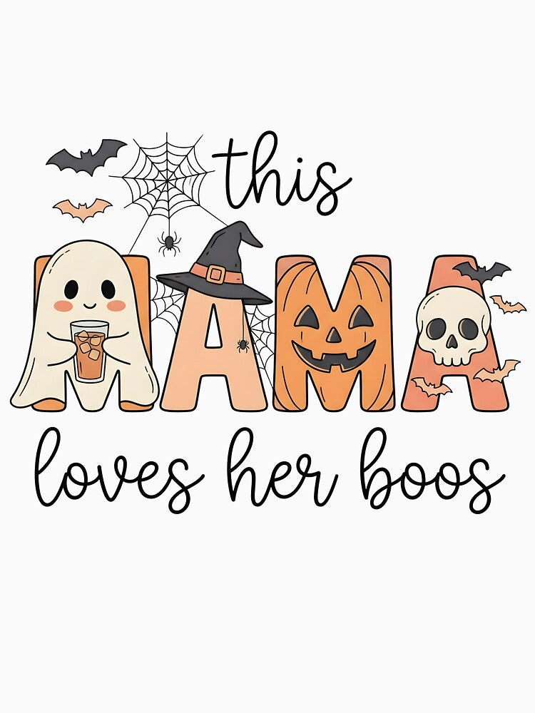 This Mama Loves Her Boos Halloween Ghost by KroghDs