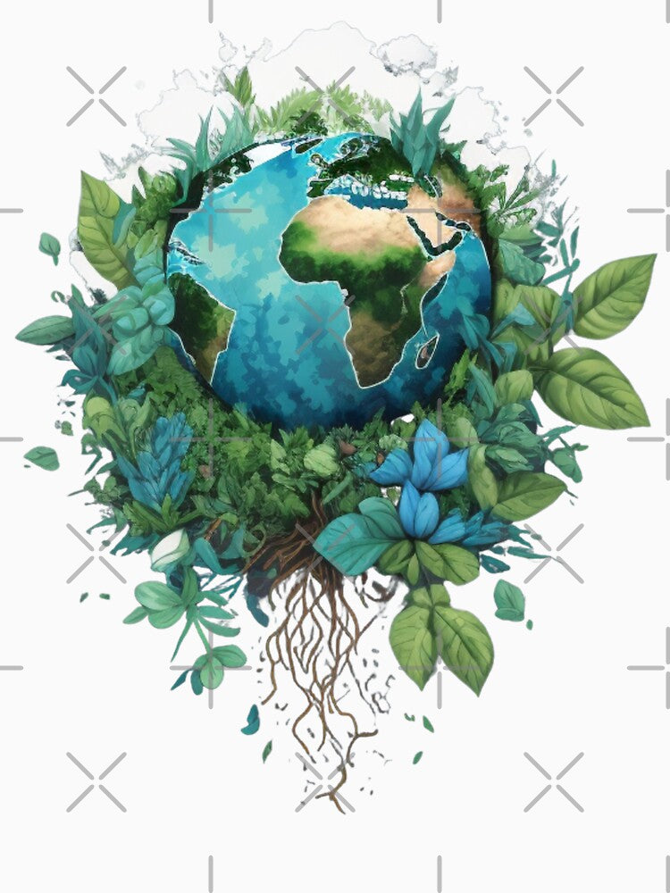 Nature-Inspired Earth Day - Earth Day Inspired Minimalist Design by AniMangArt
