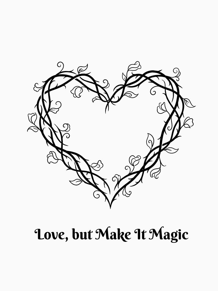 Love But Make It Magic Dark Academia Thorny Vine Heart by Ortsas