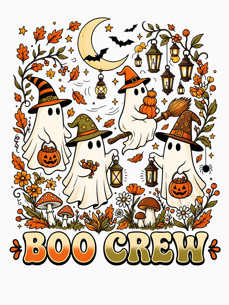Retro Boo Crew Ghost by yobochart
