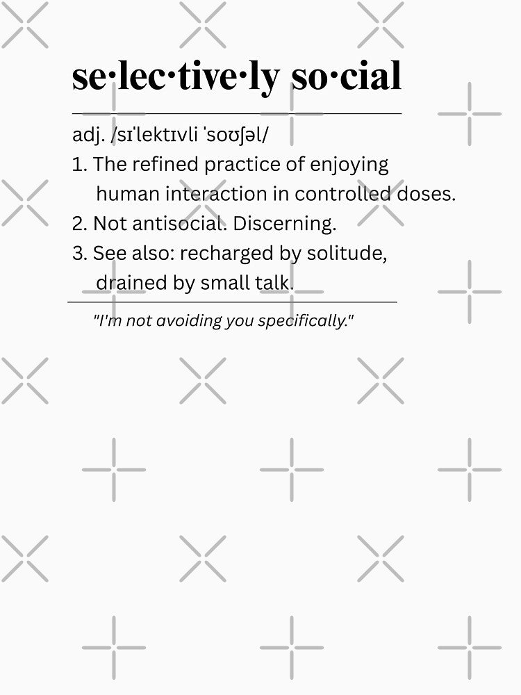 Not Antisocial Selectively Social Introvert by fadilow
