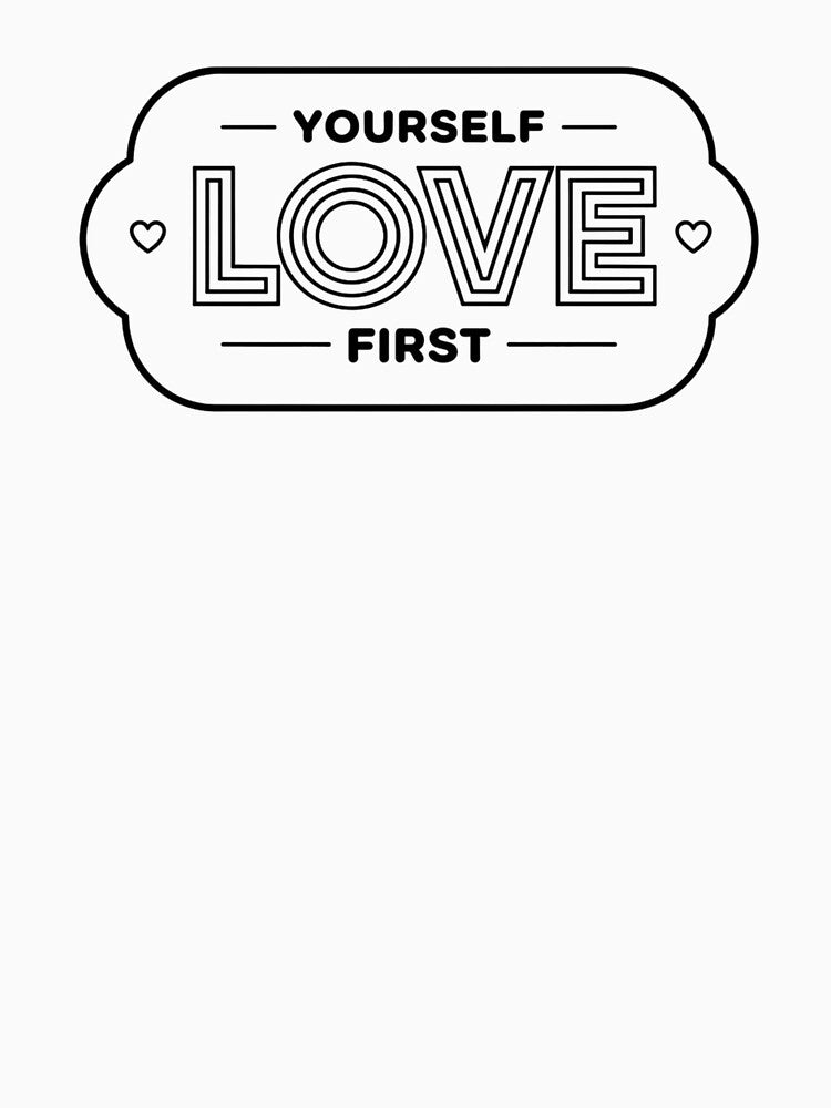 Self-Love First Inspirational Baseball Cap Design by FestivityFinds