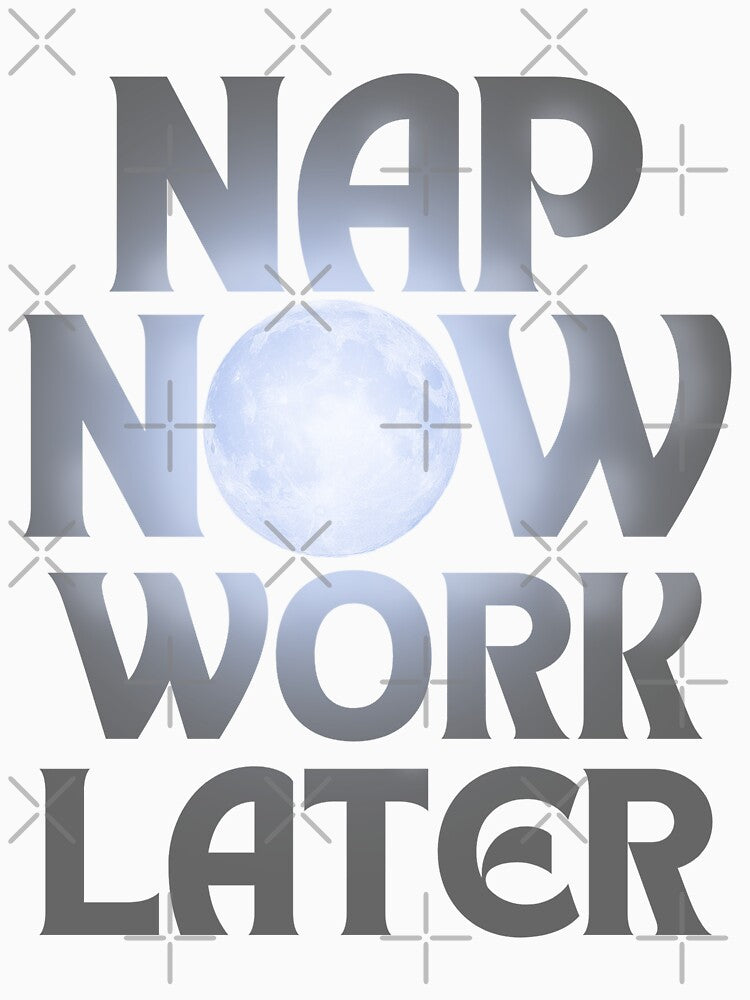 Nap now Work later moonlight black background by Chaos-Touch