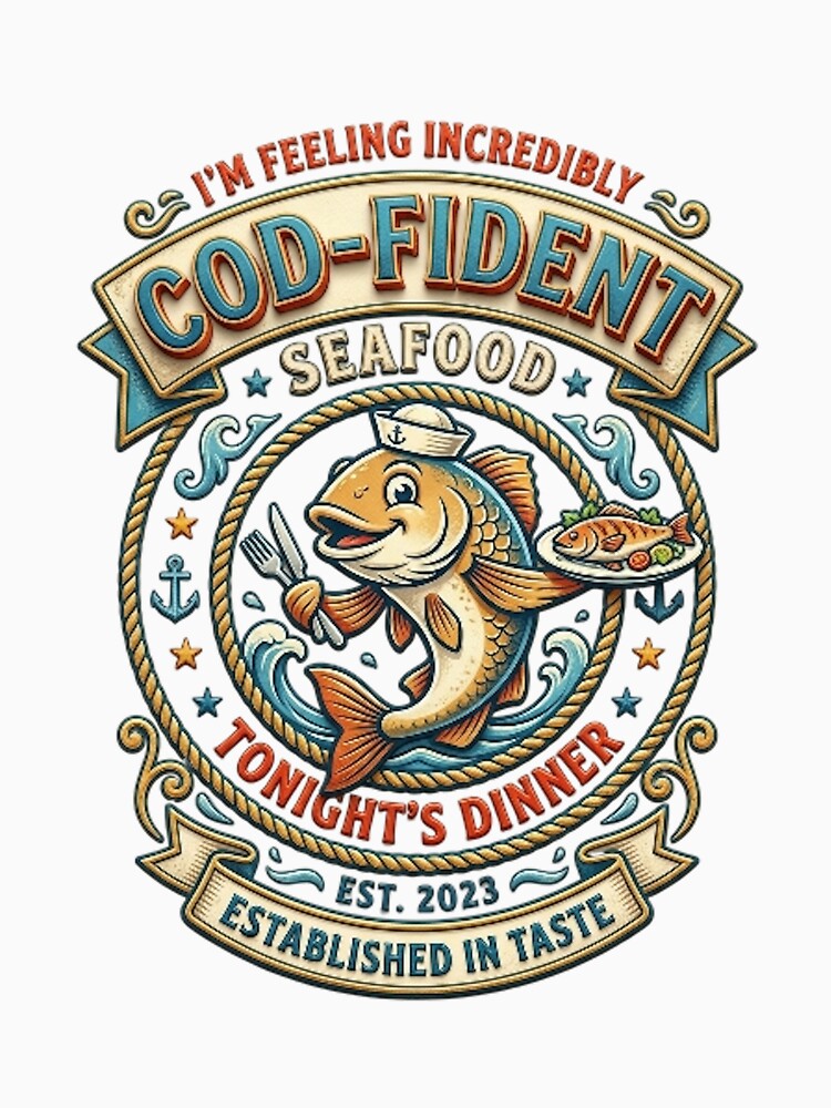 I'M FEELING INCREDIBLY COD-FIDENT ABOUT TONIGHT'S DINNER by likbatonboot