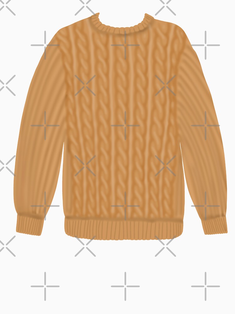 Orange knit sweater by Becky-Marie