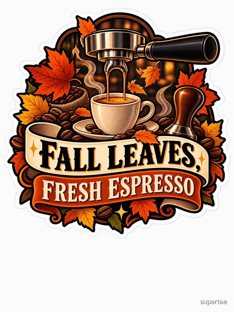 Fall Leaves, Fresh Espresso Barista by supertae